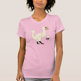 Camiseta Therizinosaurus Dino Adulto Rosa Prehistórico