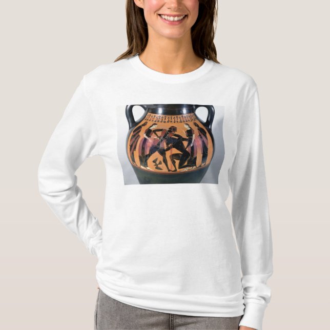 Camiseta Theseus que lucha el Minotaur (Anverso)