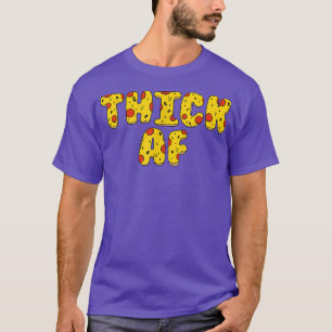 Camiseta Thesso Af Thicc Club Funny Pizza Diseño Adecuado