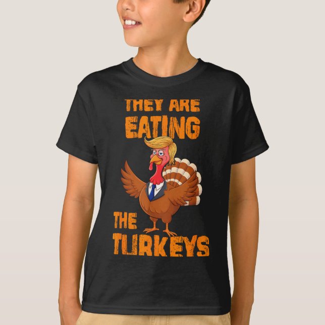 Camiseta They Are Eating The Turkeys Tee Uni-adults Humor E (Anverso)