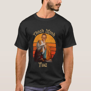 Camiseta Thich Minh Tue Viaje Espiritual Peace Lotus Shirt