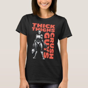 Camiseta Thick Thighs Crush Chicos Hombres Construcción de 