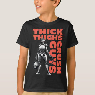 Camiseta Thick Thighs Crush Chicos Hombres Construcción de 