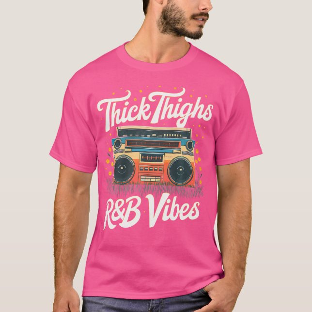 Camiseta Thick Thighs Y Rb Vibes Hip Hop (Anverso)