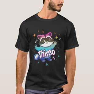Camiseta Thimo Nombre Con Mapache