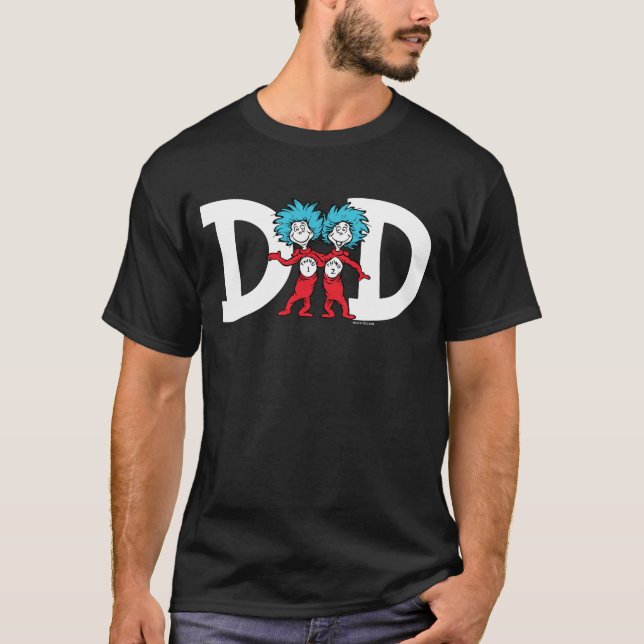 Camiseta Thing One Thing Two | Papá de Gemelos (Anverso)