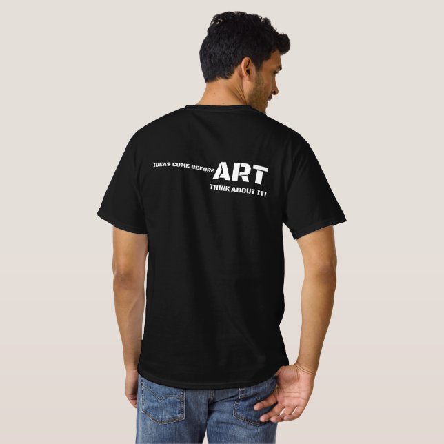 Camiseta Think About It Art T Shirt (Reverso completo)