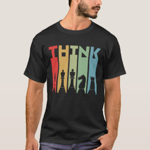 Camiseta Think Chess Player Vintage Chess Club Chess Master