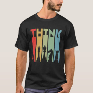 Camiseta Think Chess Shirt   Regalo perfecto para los amant