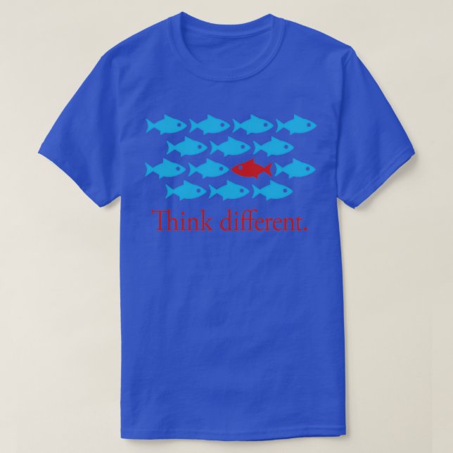 Camiseta Think different inspirational gift for creative pe (Diseño del anverso)