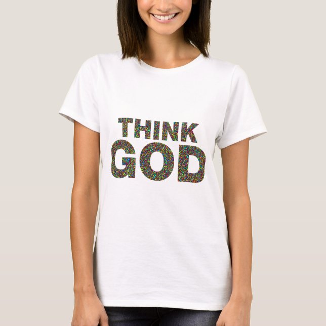 Camiseta Think God Dieu Cadeau idée de cadeau (Anverso)