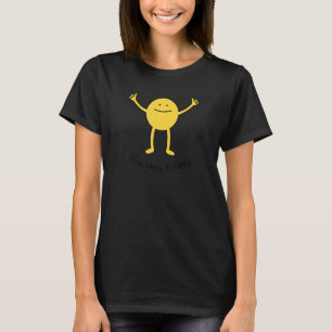 Camiseta Think Happy Be Happy Cute Sonriente sonriente sonr