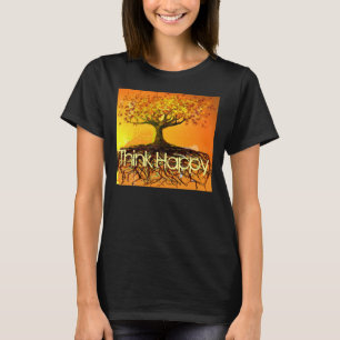 Camiseta Think Happy Original Art-Roots Run Deep