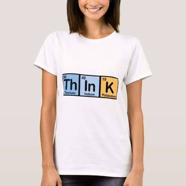 Camiseta Think hizo de elementos (Anverso)