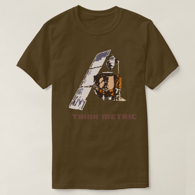 Camiseta Think Metric Mars Climate Orbiter (Diseño del anverso)