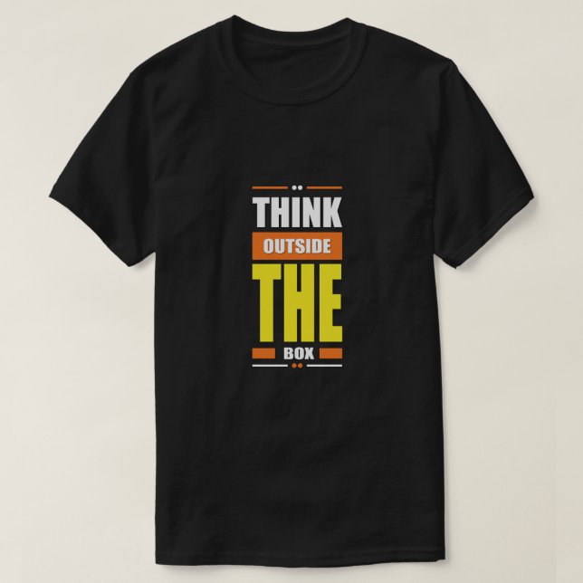 Camiseta "Think Outside the Box: Tee del innovador" (Diseño del anverso)