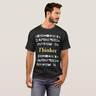 Camiseta Thinker Statement with Elegant Typography