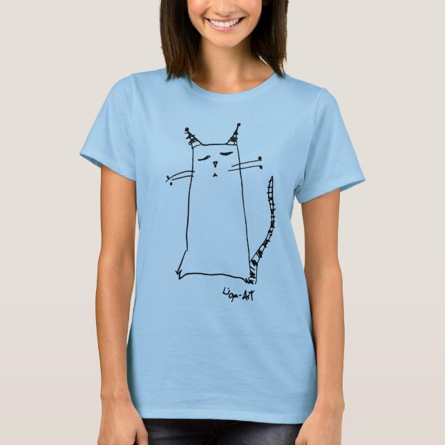 Camiseta Thinkful cat T-Shirt (Anverso)