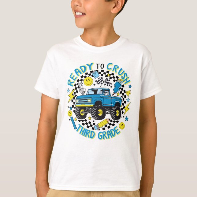 Camiseta Third Grade Rally: Monster Truck Momentum (Anverso)