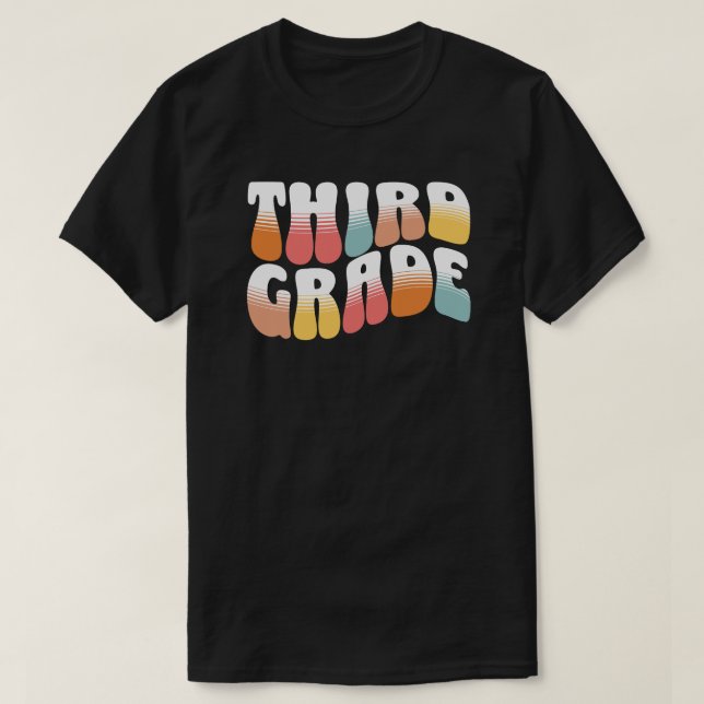 Camiseta Third Grade Teacher (Diseño del anverso)