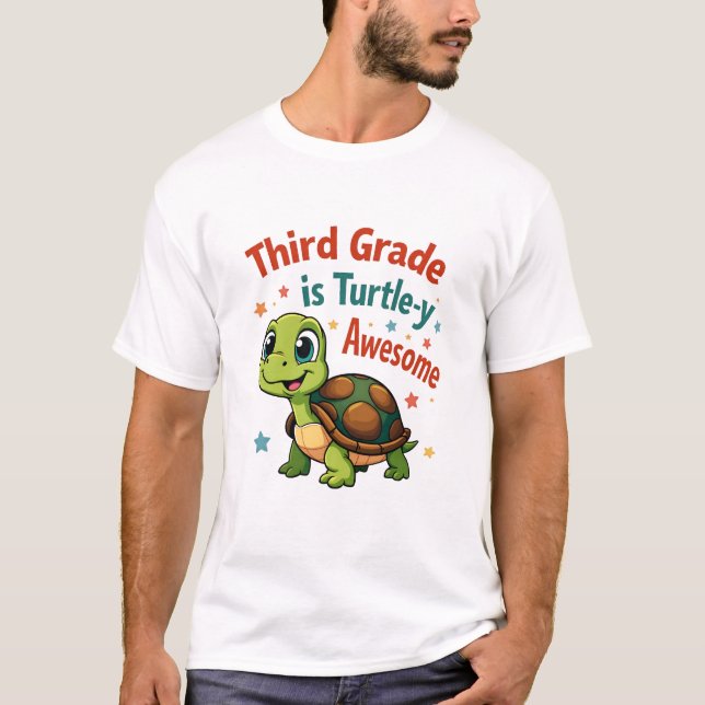 Camiseta Third grade Turtle-y Awesome 3rd Grade Back to Sch (Anverso)