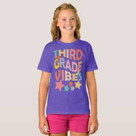 Camiseta Third Grade Vibes For Girls Boys 3rd Grade Teacher