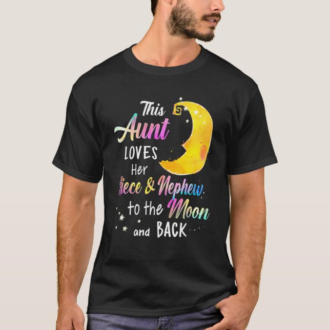 Camiseta This Aunt Loves Her Niece and Nephew To (Anverso)