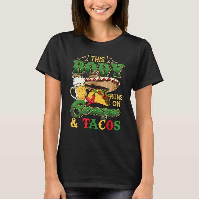 Camiseta This Body Was Built On Tacos (Anverso)