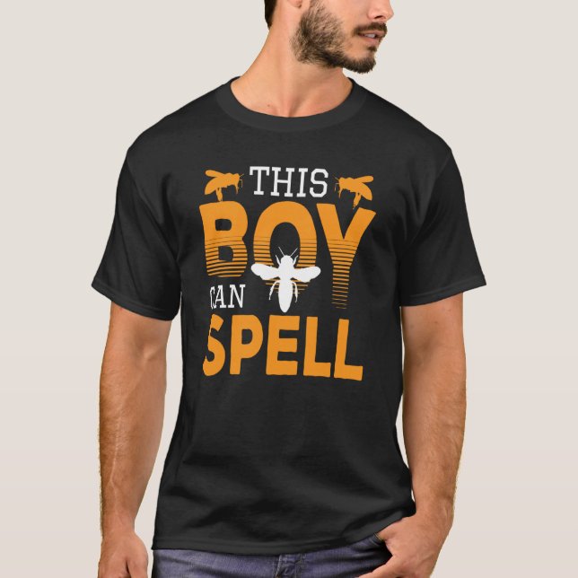 Camiseta This Boy Can Spell School Competition Spelling Bee (Anverso)