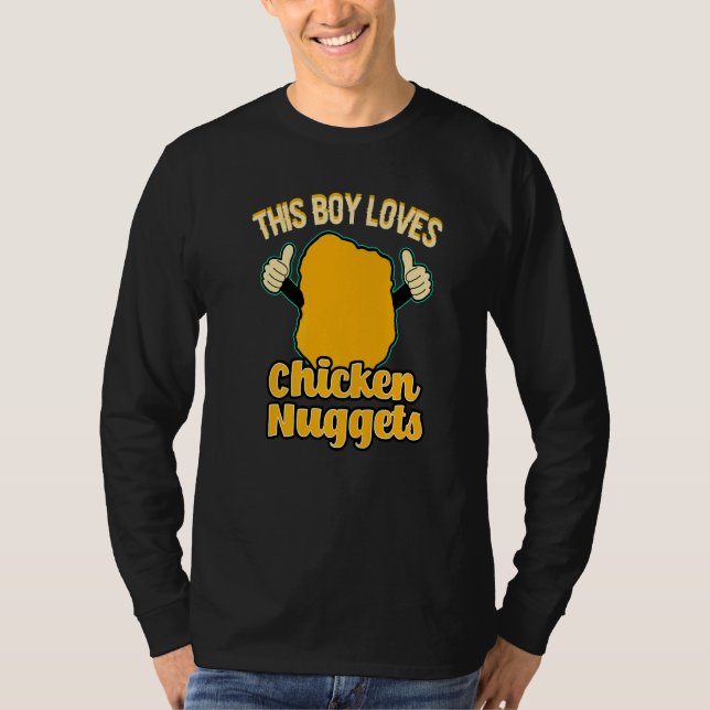 Camiseta This Boy Loves Chicken Nuggets Food Chicken Nugget (Anverso)