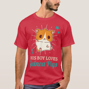 Camiseta This Boy Loves Guinea Pigs Cute 
