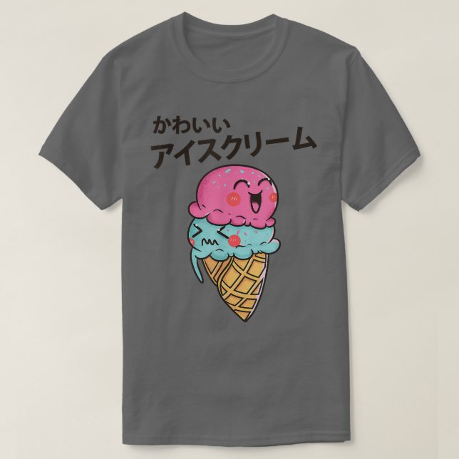 Camiseta This Cute Kawaii Strawberry Ice Cream Cone Foodie  (Diseño del anverso)