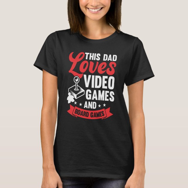 Camiseta this dad father gamer gaming board game board game (Anverso)