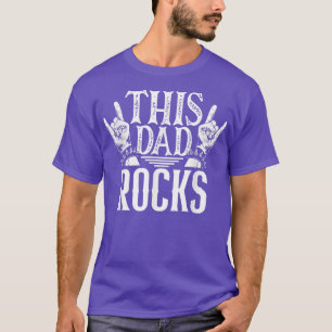 Camiseta This Dad Rocks Rock n Roll Heavy Metal Rock Music 