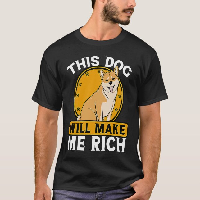 Camiseta This Dog will Make You Rich Cryptocurrency Crypto  (Anverso)