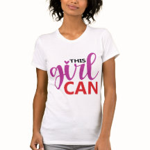 This Girl Can Motivational Girl Power Typography