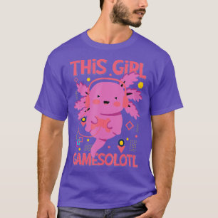 Camiseta This Girl Gamesolotl Video Game Axolotl Gaming