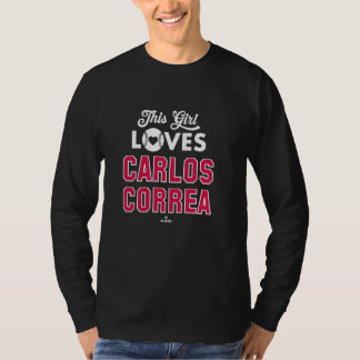 Camiseta This Girl Loves Carlos Correa Minnesota Baseball M
