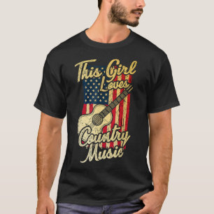 Camiseta This Girl Loves Country Music Women 3002