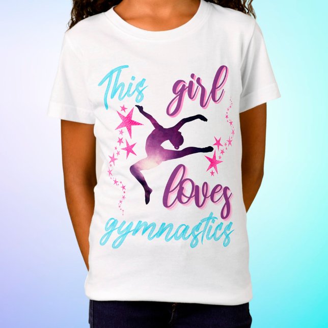 Camiseta This Girl Loves Gymnastics Stars Leap (Subido por el creador)