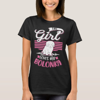 Camiseta This Girl loves her Bolonka Girl  1