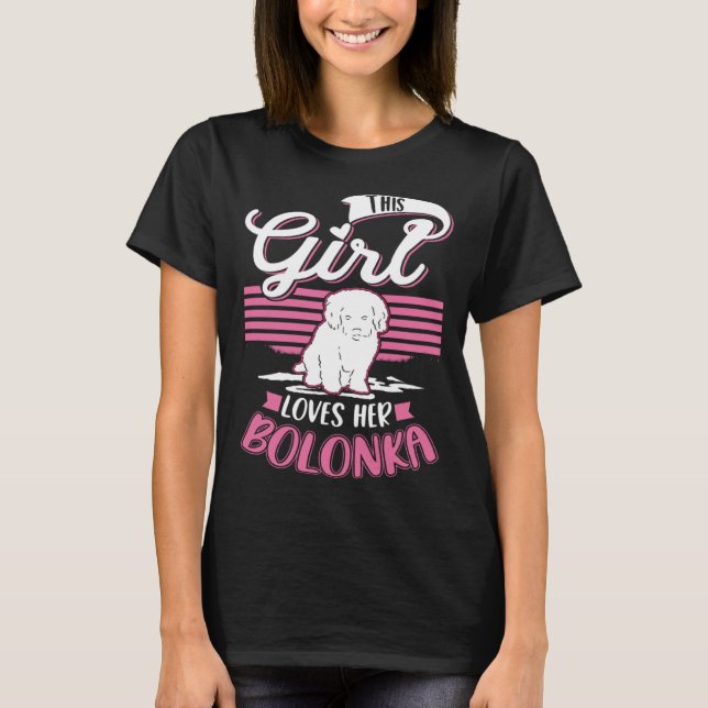 Camiseta This Girl loves her Bolonka Girl  1 (Anverso)