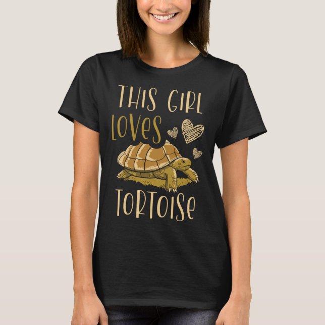 Camiseta This Girl Loves Tortoise Sea Turtle  Marine Biolog (Anverso)