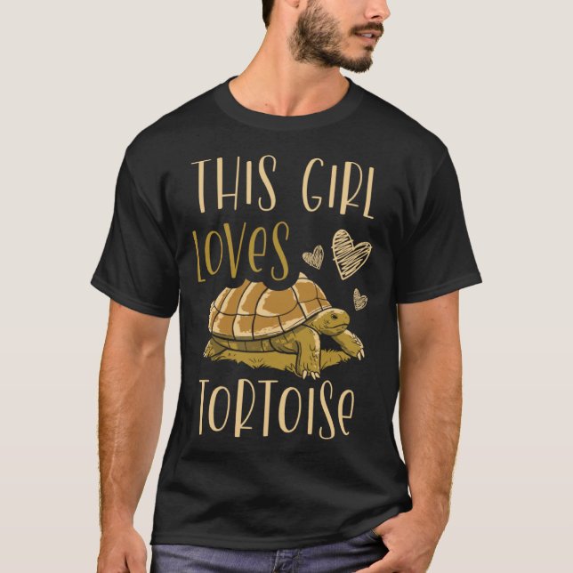 Camiseta This Girl Loves Tortoise Sea Turtle  Marine Biolog (Anverso)