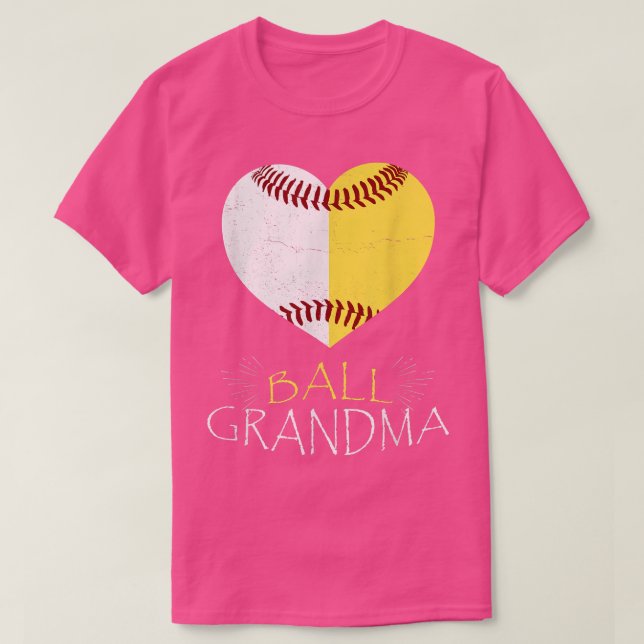 Camiseta This Grandma Loves Softball and Baseball Funny Mot (Diseño del anverso)
