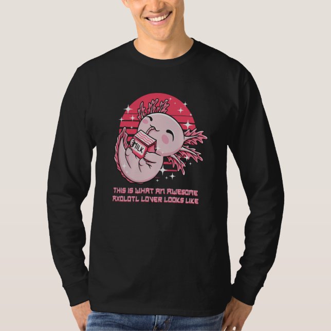 Camiseta This Is an Awesome Axolotl Looks Like Animal Meme (Anverso)