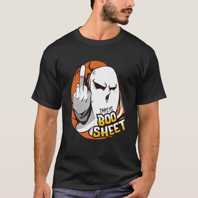 Camiseta This Is Boo Sheet Ghost Retro Halloween Costume (Anverso)