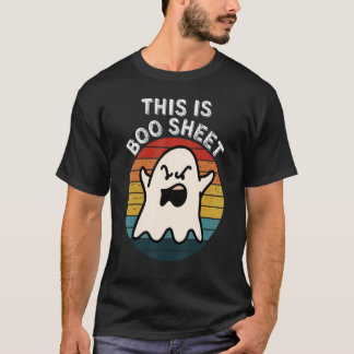 Camiseta This Is Boo Sheet Ghost Retro Halloween Costume Me