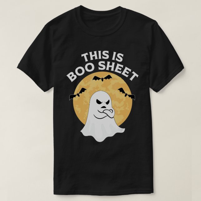 Camiseta This Is Boo Sheet Ghost Retro Halloween Costume Me (Diseño del anverso)