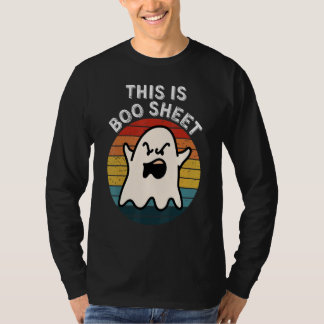 Camiseta This Is Boo Sheet Ghost Retro Halloween Costume Me
